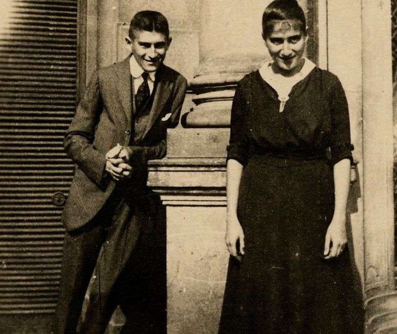 Franz Kafka with sister